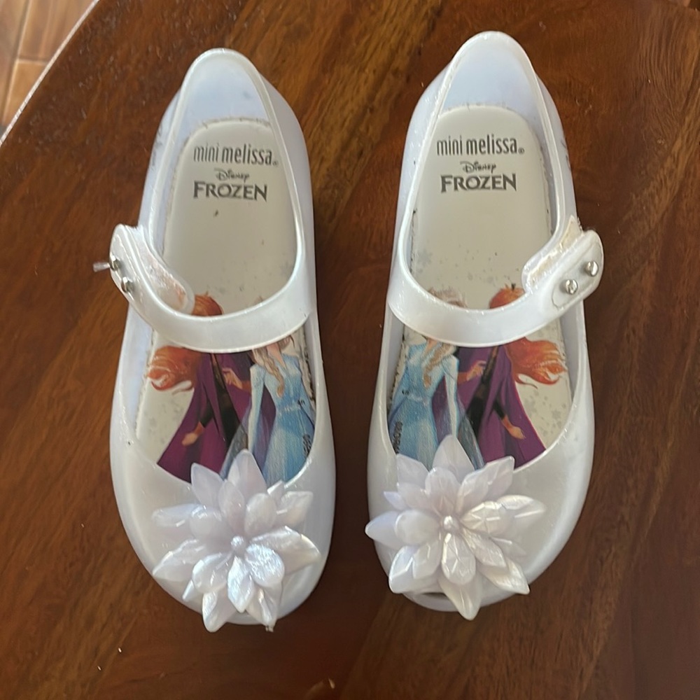 Mini Melissa Frozen toddler shoes size 10